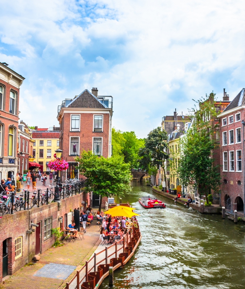 Rzeka w holenderskim miasteczku